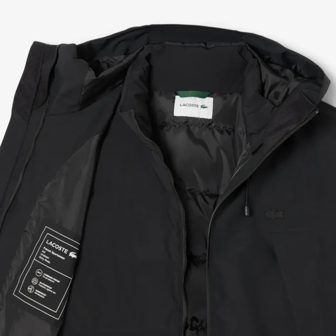 3-in-1 waterafstotende gewatteerde parka voor heren