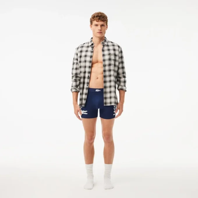 3-pack Boxershorts met krokodillenlogo voor heren