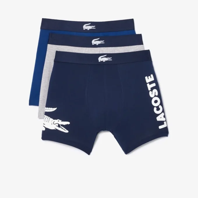 3-pack Boxershorts met krokodillenlogo voor heren