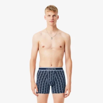 3-pack Boxershorts met monogramprint voor heren