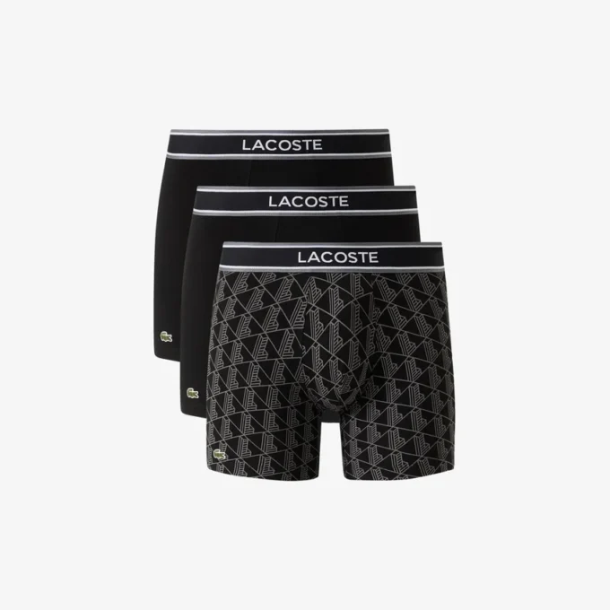 3-pack Boxershorts met monogramprint voor heren