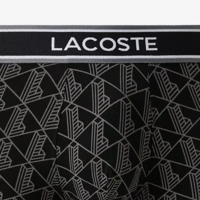 3-pack Boxershorts met monogramprint voor heren
