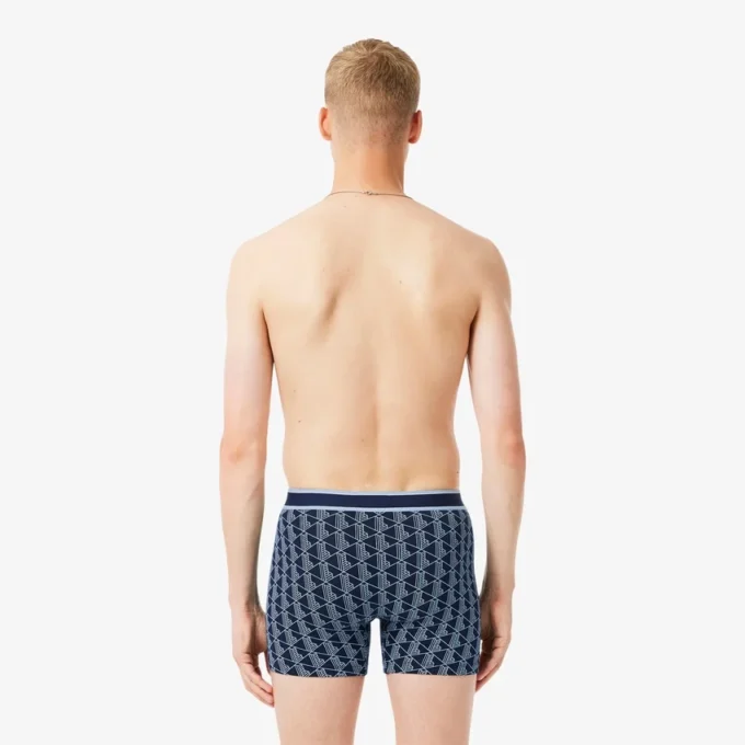 3-pack Boxershorts met monogramprint voor heren