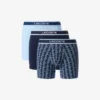 3-pack Boxershorts met monogramprint voor heren