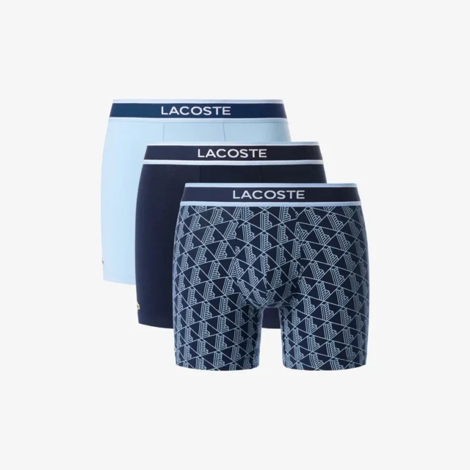 3-pack Boxershorts met monogramprint voor heren