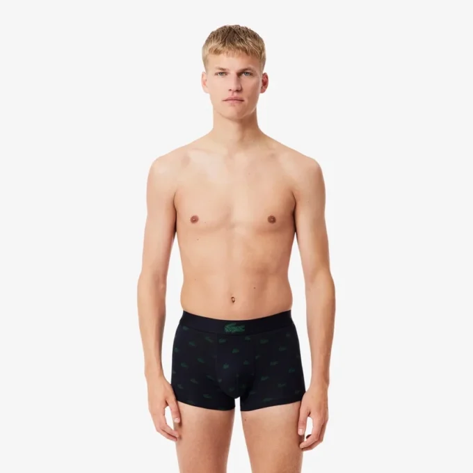 3-pack herenboxershorts met krokodillenprint