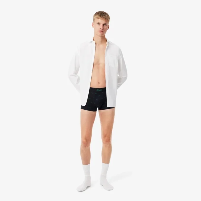 3-pack herenboxershorts met krokodillenprint