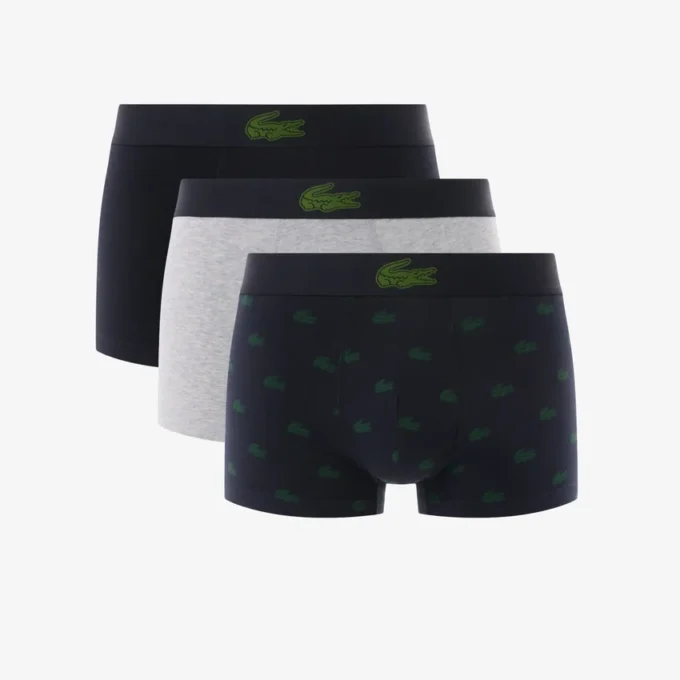 3-pack herenboxershorts met krokodillenprint