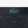 3-pack herenboxershorts met krokodillenprint