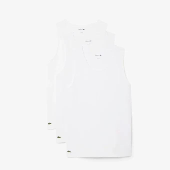 3-pack katoenen ondershirts voor heren