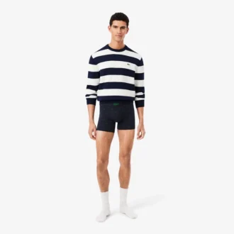 3-pack stretch katoenen boxershorts met print