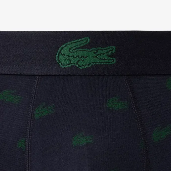 3-pack stretch katoenen boxershorts met print