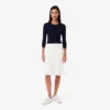 3D geribde midirok voor dames