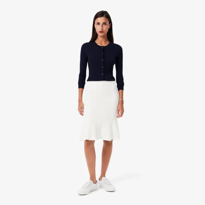 3D geribde midirok voor dames