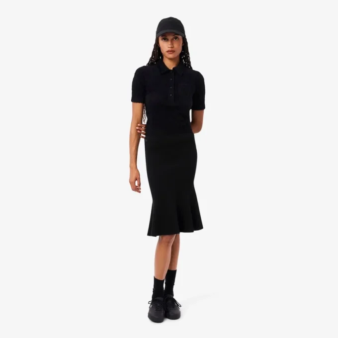 3D geribde midirok voor dames