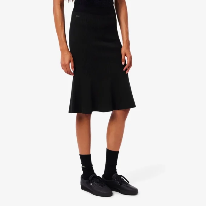 3D geribde midirok voor dames