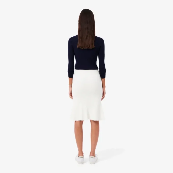 3D geribde midirok voor dames