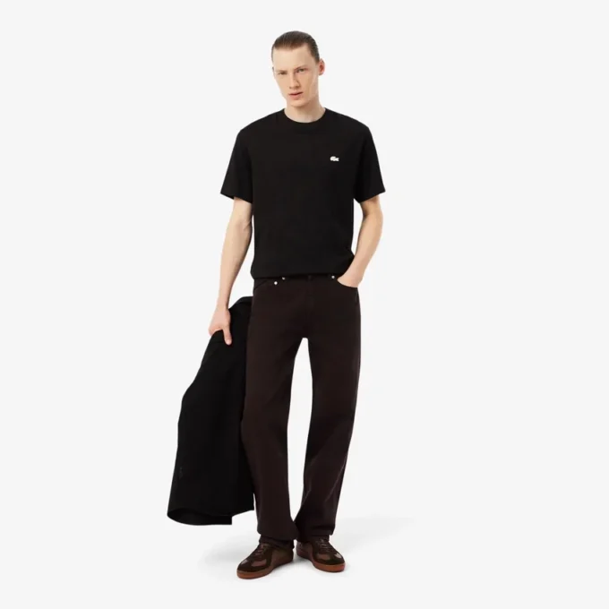 5-pocket denimjeans met rechte pasvorm