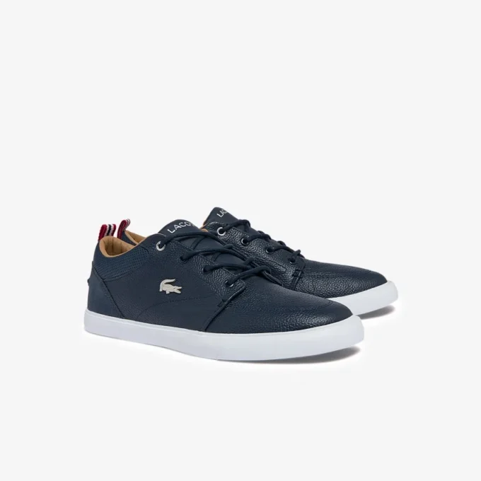 Bayliss leren Sneakers met geperforeerde kraag voor heren