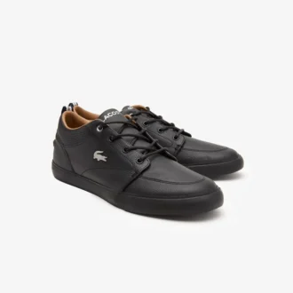 Bayliss leren Sneakers met geperforeerde kraag voor heren