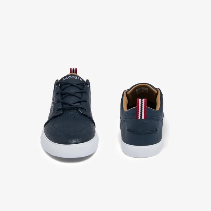 Bayliss leren Sneakers met geperforeerde kraag voor heren