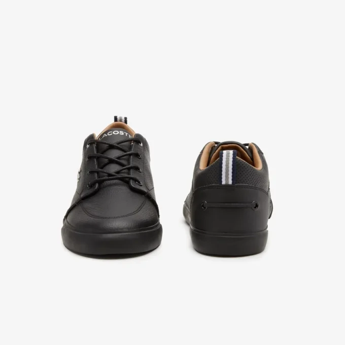 Bayliss leren Sneakers met geperforeerde kraag voor heren