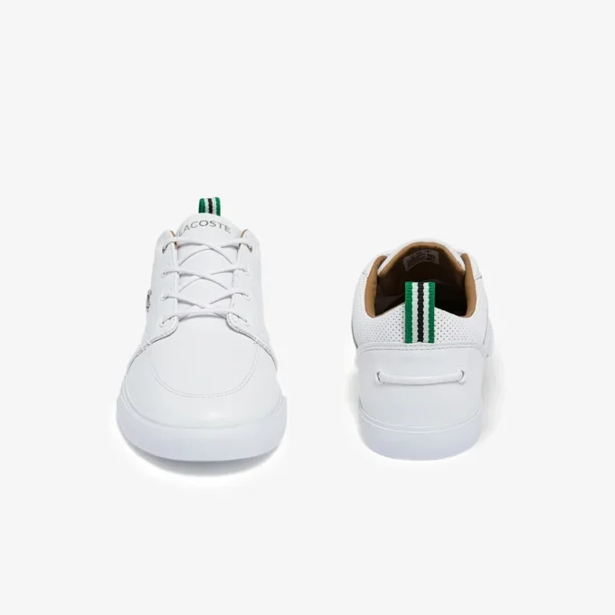 Bayliss leren Sneakers met geperforeerde kraag voor heren