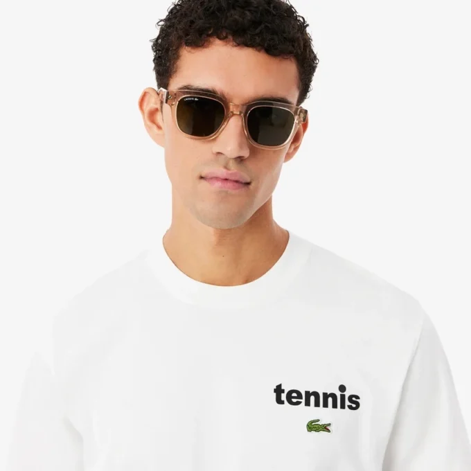 Bedrukt katoen T-shirt