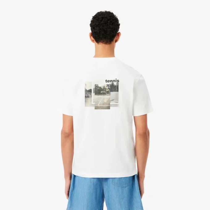 Bedrukt katoen T-shirt