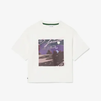 Bedrukt katoen T-shirt voor meisjes