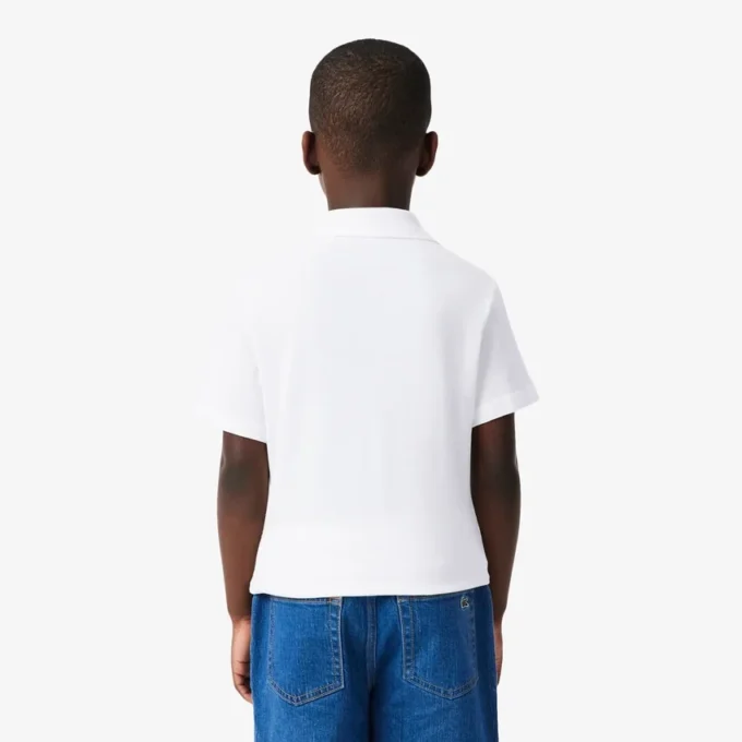 Bedrukt katoenen poloshirt