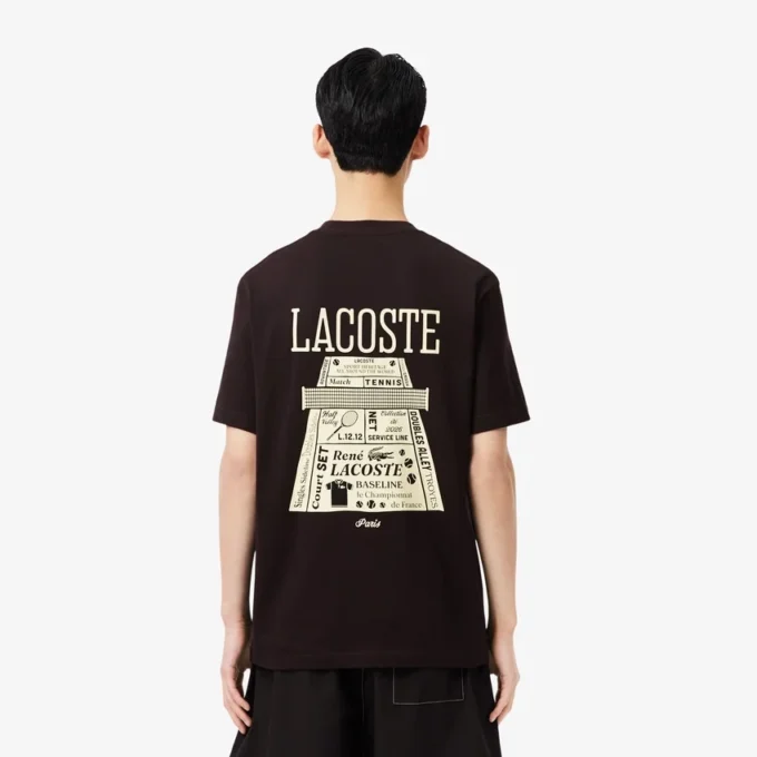 Bedrukt T-shirt van zwaar katoen
