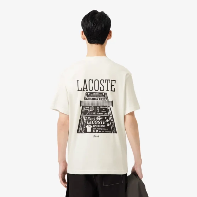 Bedrukt T-shirt van zwaar katoen