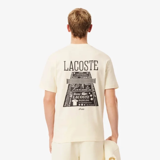 Bedrukt T-shirt van zwaar katoen