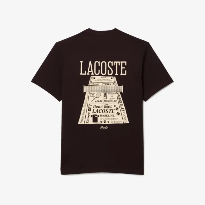 Bedrukt T-shirt van zwaar katoen