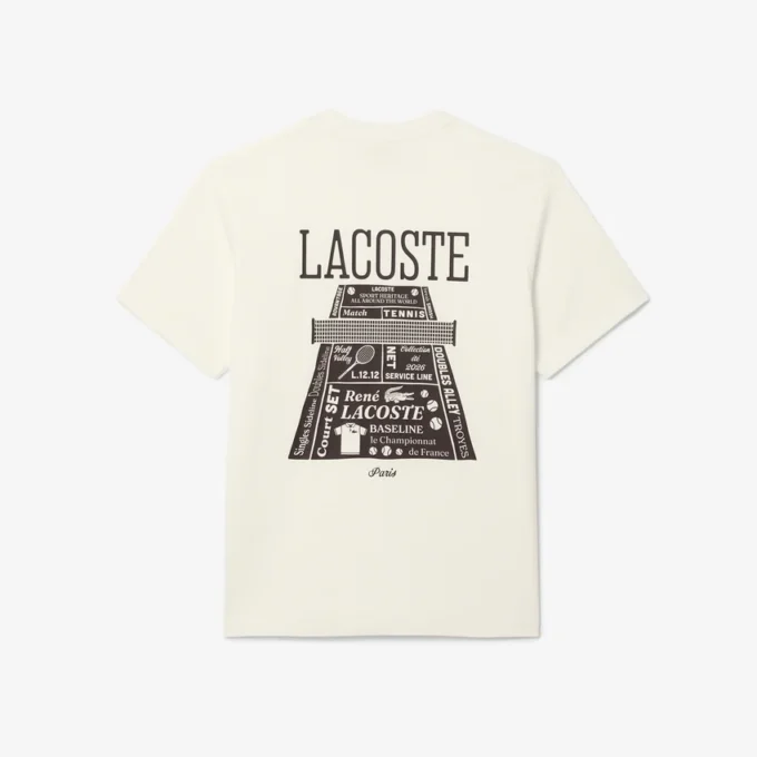 Bedrukt T-shirt van zwaar katoen