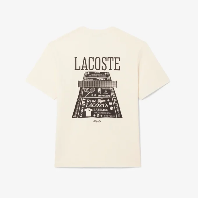 Bedrukt T-shirt van zwaar katoen