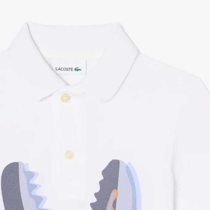 Bedrukte katoenen Polo