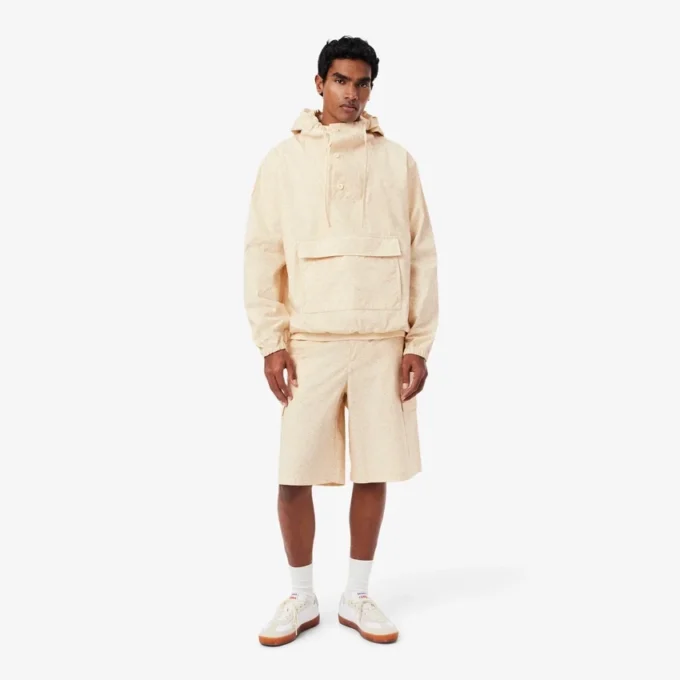 Bermuda-cargoshorts met rechte pasvorm en print