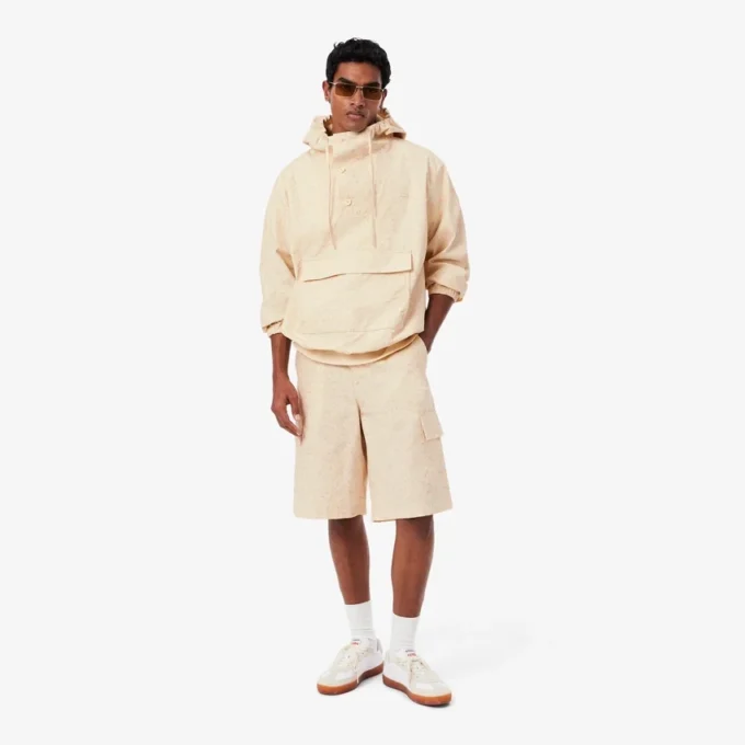 Bermuda-cargoshorts met rechte pasvorm en print