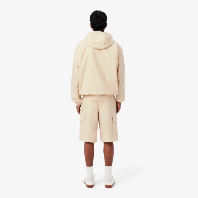 Bermuda-cargoshorts met rechte pasvorm en print
