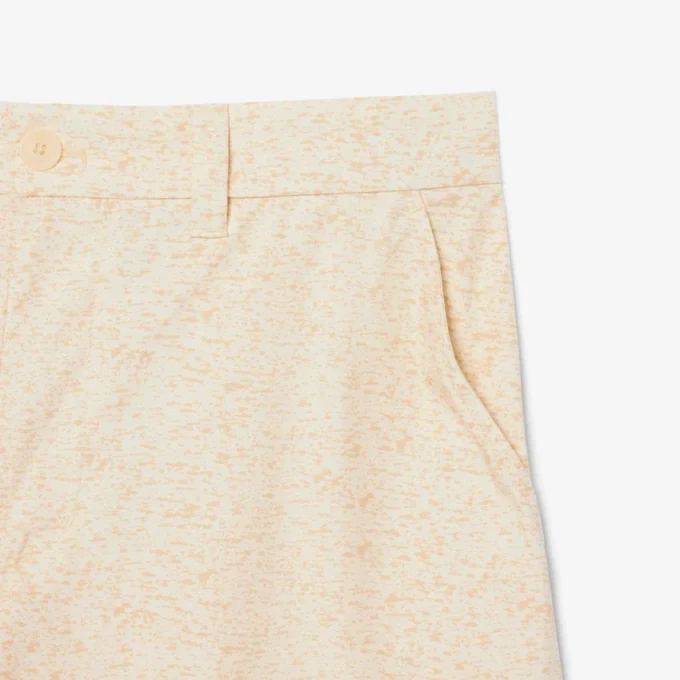 Bermuda-cargoshorts met rechte pasvorm en print