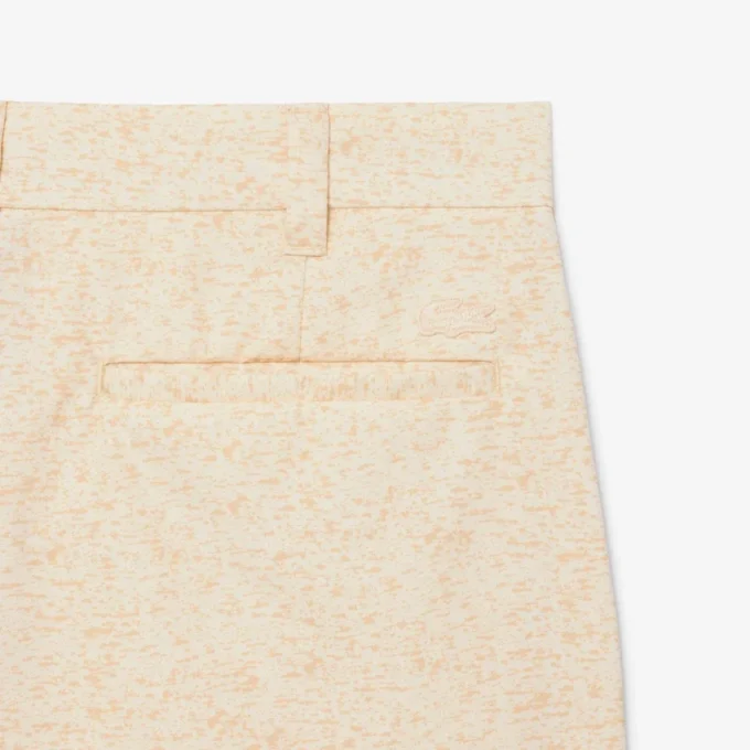 Bermuda-cargoshorts met rechte pasvorm en print