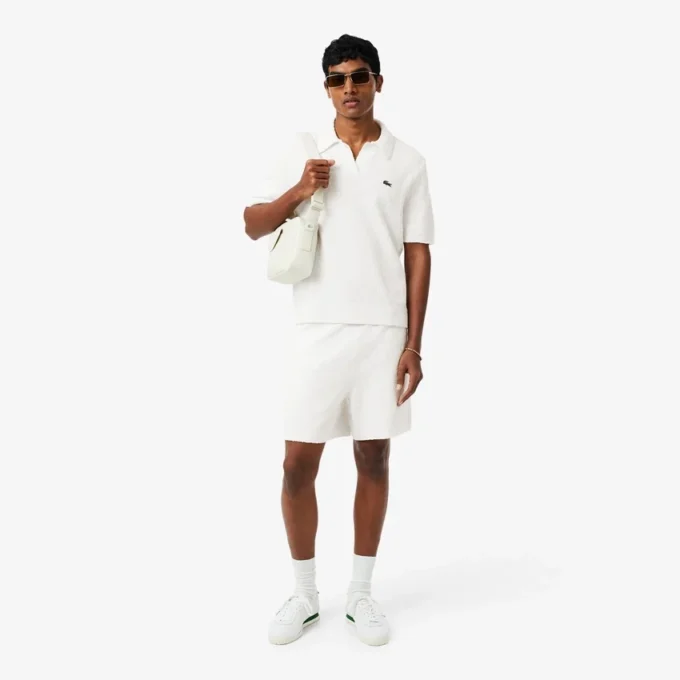 Bouclé-gebreide shorts
