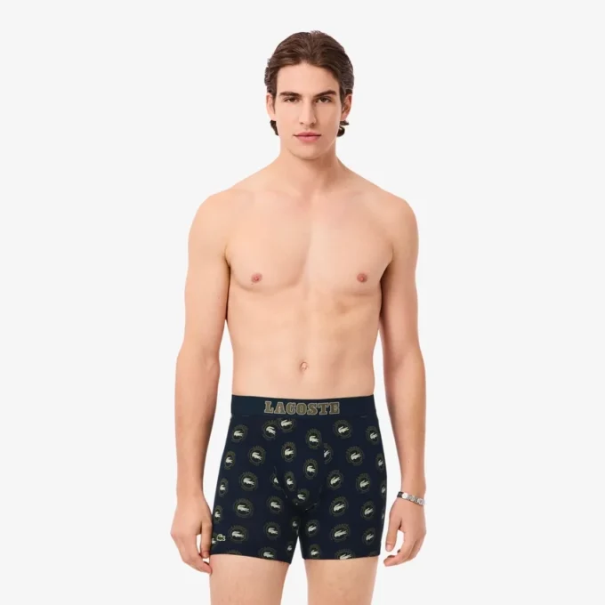 Boxershorts van bedrukt stretchkatoen voor heren