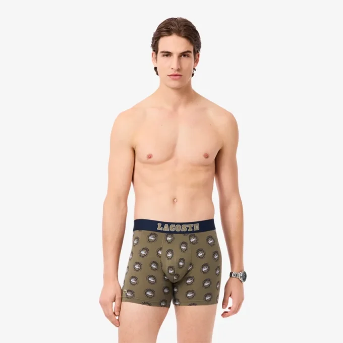 Boxershorts van bedrukt stretchkatoen voor heren