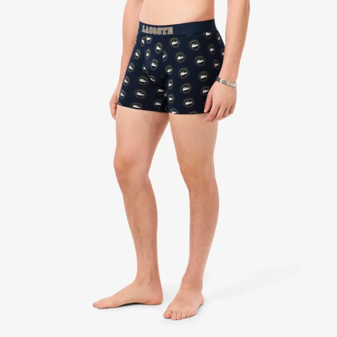 Boxershorts van bedrukt stretchkatoen voor heren