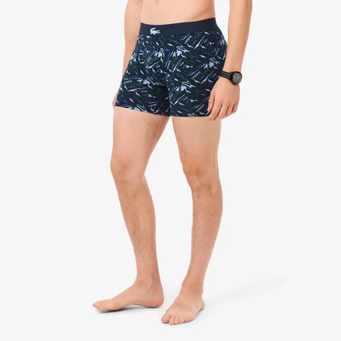 Boxershorts van bedrukt stretchkatoen voor heren