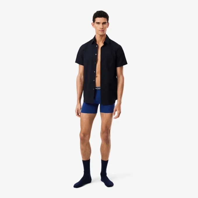 Boxershorts van katoenjersey voor heren, 3-pack