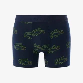 Boxershorts van stretchkatoen met krokodillenprint voor heren